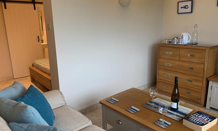 A space to relax and take in the fabulous sea view.